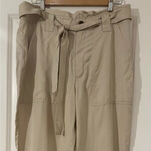 Women’s khaki trousers.